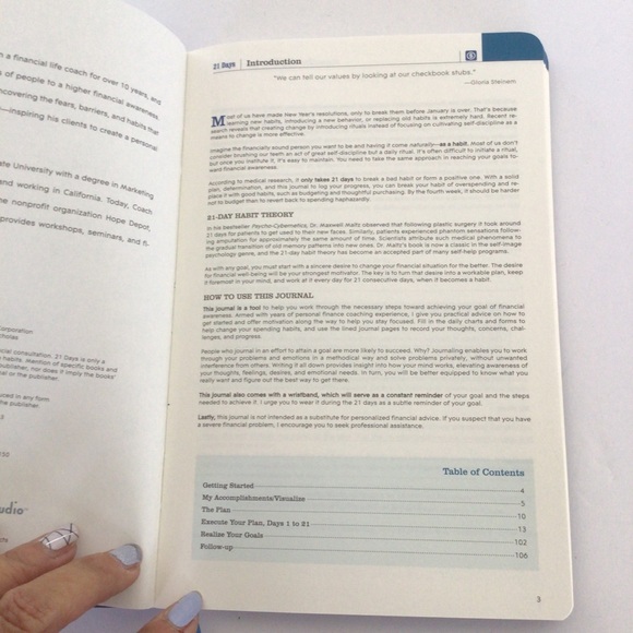 STUDIO OH 21 DAY GUIDED FINANCIAL PLANNING JOURNAL NWT - Picture 7 of 15